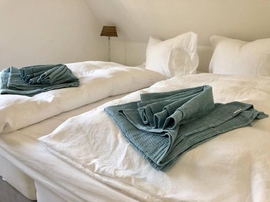 Reetdachhaus Seasons Mit Kamin & Sauna Gross Schwansee Bagian luar foto